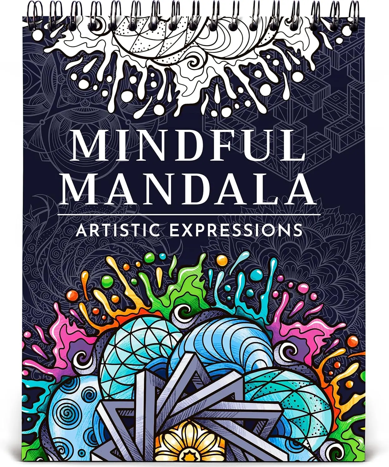 

Mandala Coloring Book for Adults: 50 Abstract Designs, 180gsm Paper, Spiral Bound, Perforated Pages, Frameable Art, Stress Relief Gift
