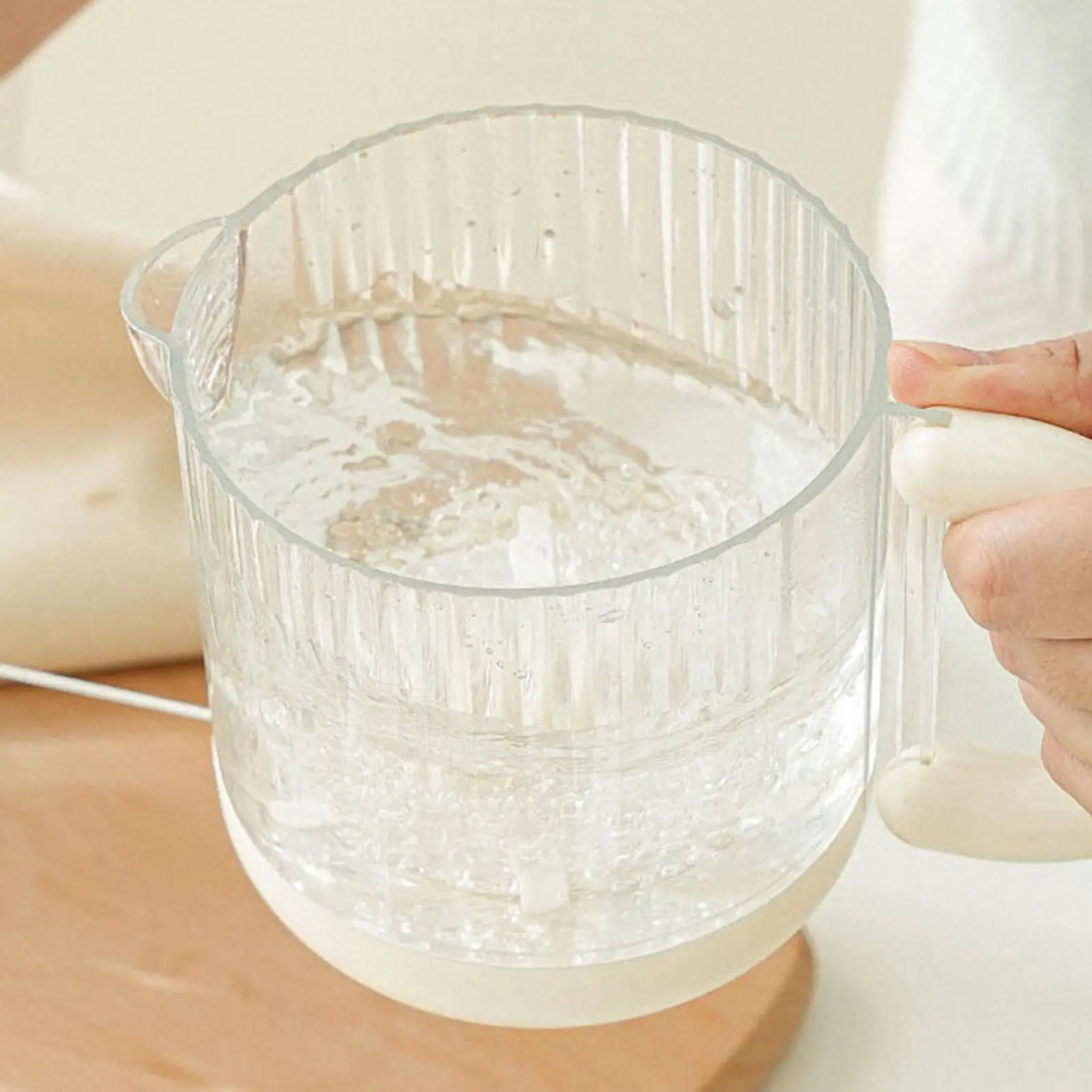 Egg Mixing Cup Manual Beater Durable ABS Plastic Easy Blending Kitchen Tool for Baking and Cooking