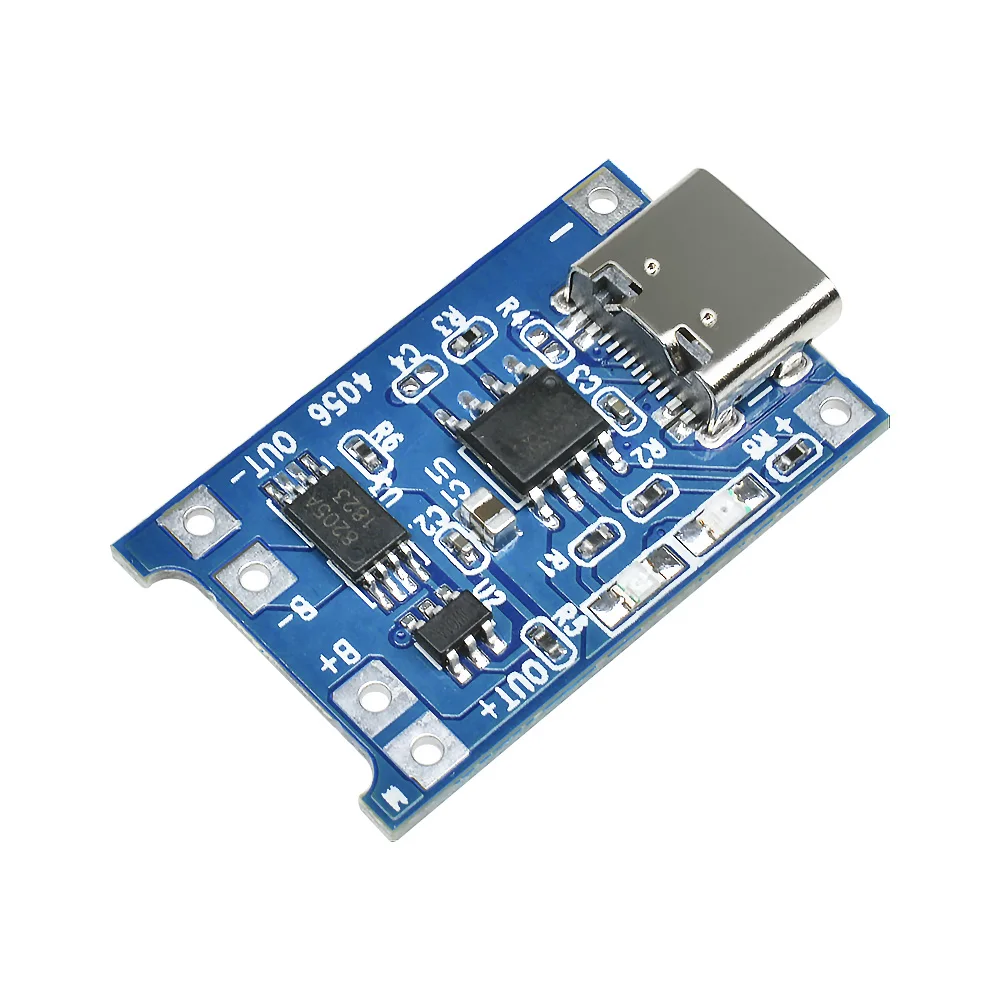 5Pcs 10Pcs Type-c Micro USB 5V 1A 18650 TP4056 TC4056A BMS Lithium Battery Charger Module Charging Board With Protection