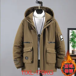 men's winter casual clothes tide big yards jacket thickened winter jacket men big size Parkas cotton-padded clothes 11XL 10XL 9X