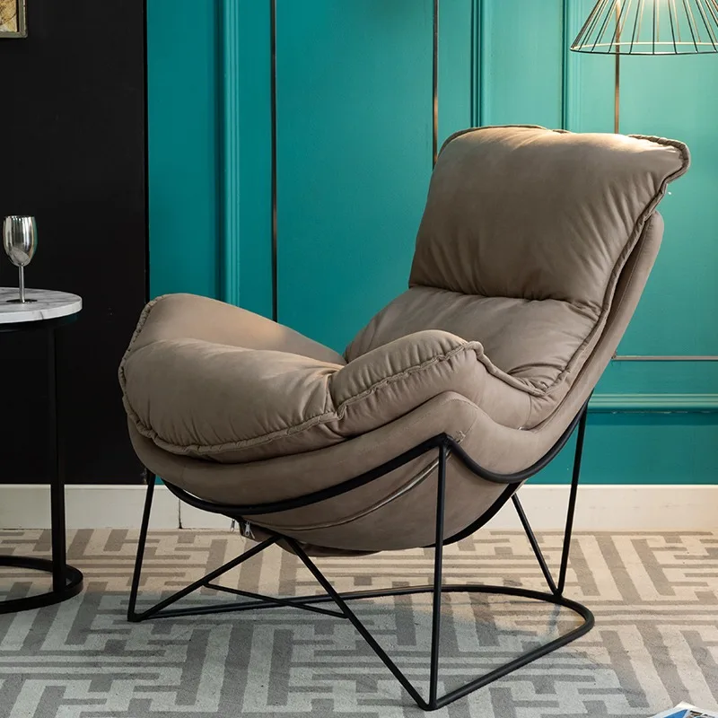 Chaise de salon inclinable nordique moderne, confortable, luxe, canapé simple, design relaxant, meubles de maison