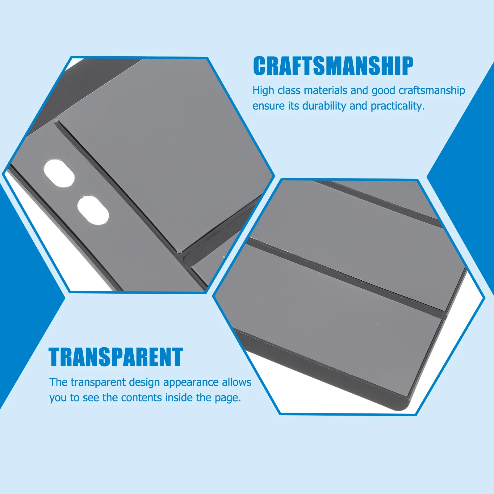 10pcs Stamp Album Clear Premium Pages For Coin Photo Storage Durable Lightweight Holder Organizer, Stamp Stock Pages, Album