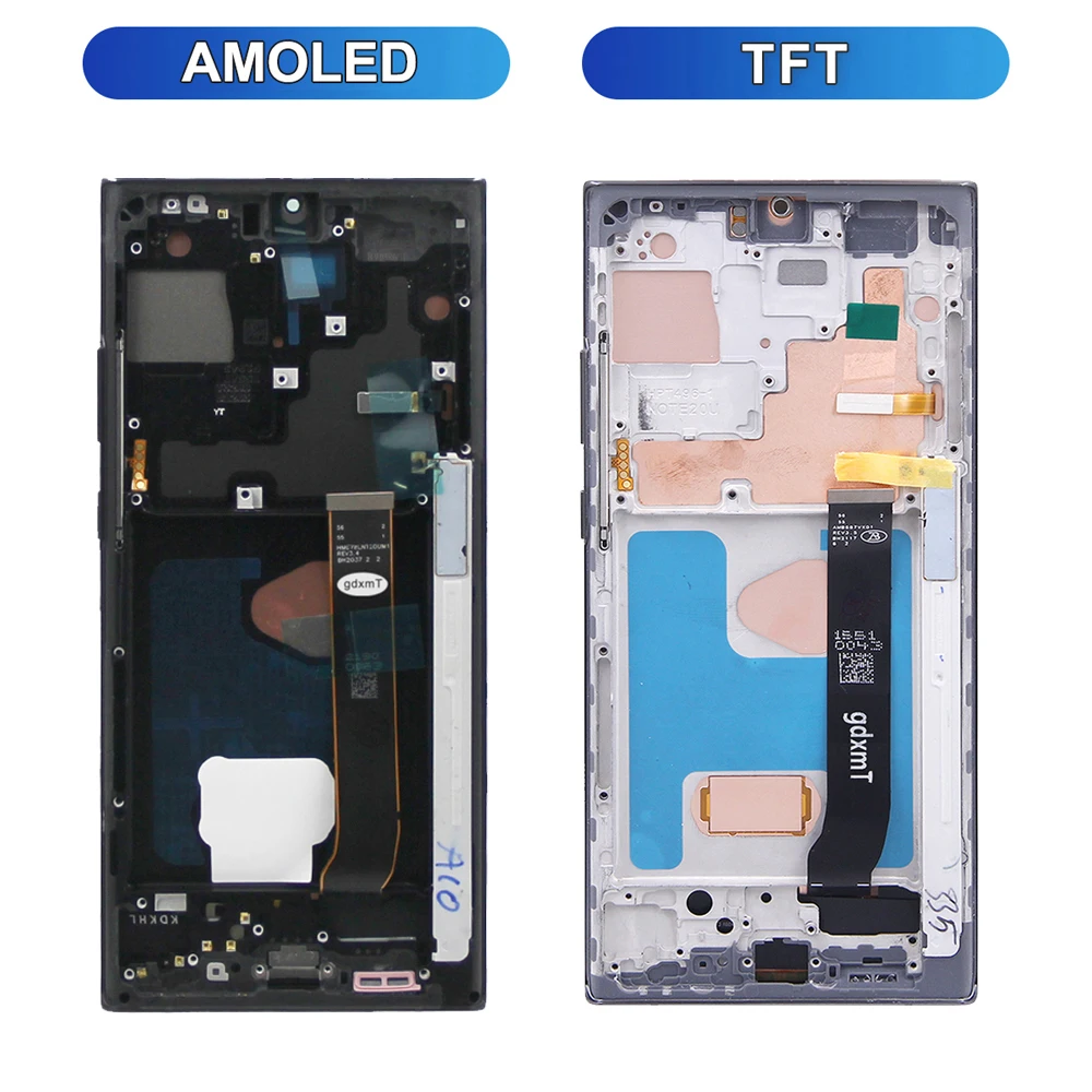 Note 20 Ultra With Frame AMOLED For Samsung N985 N985F LCD Display Digital Touch Screen For Note20U Screen Replacement Parts - view 4