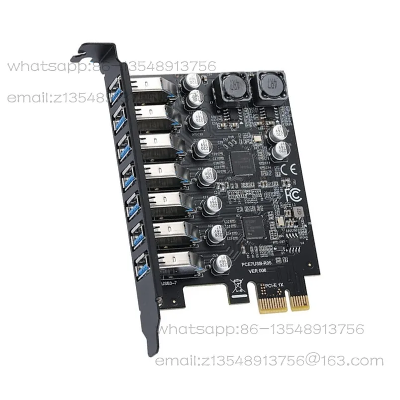 USB3.2 GEN1 5Gbps adapter card, 7-port expansion card, RENESAS third-generation controller D720201 in stock