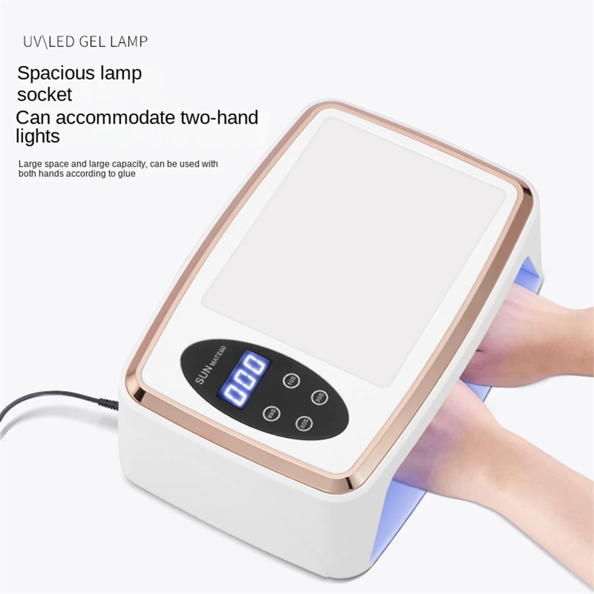 380W Nail Dryer 90 Leds Nail Dryer UV Lamp for Curing All Gel Nail Polish Motion Sensing Manicure Pedicure US PLUG