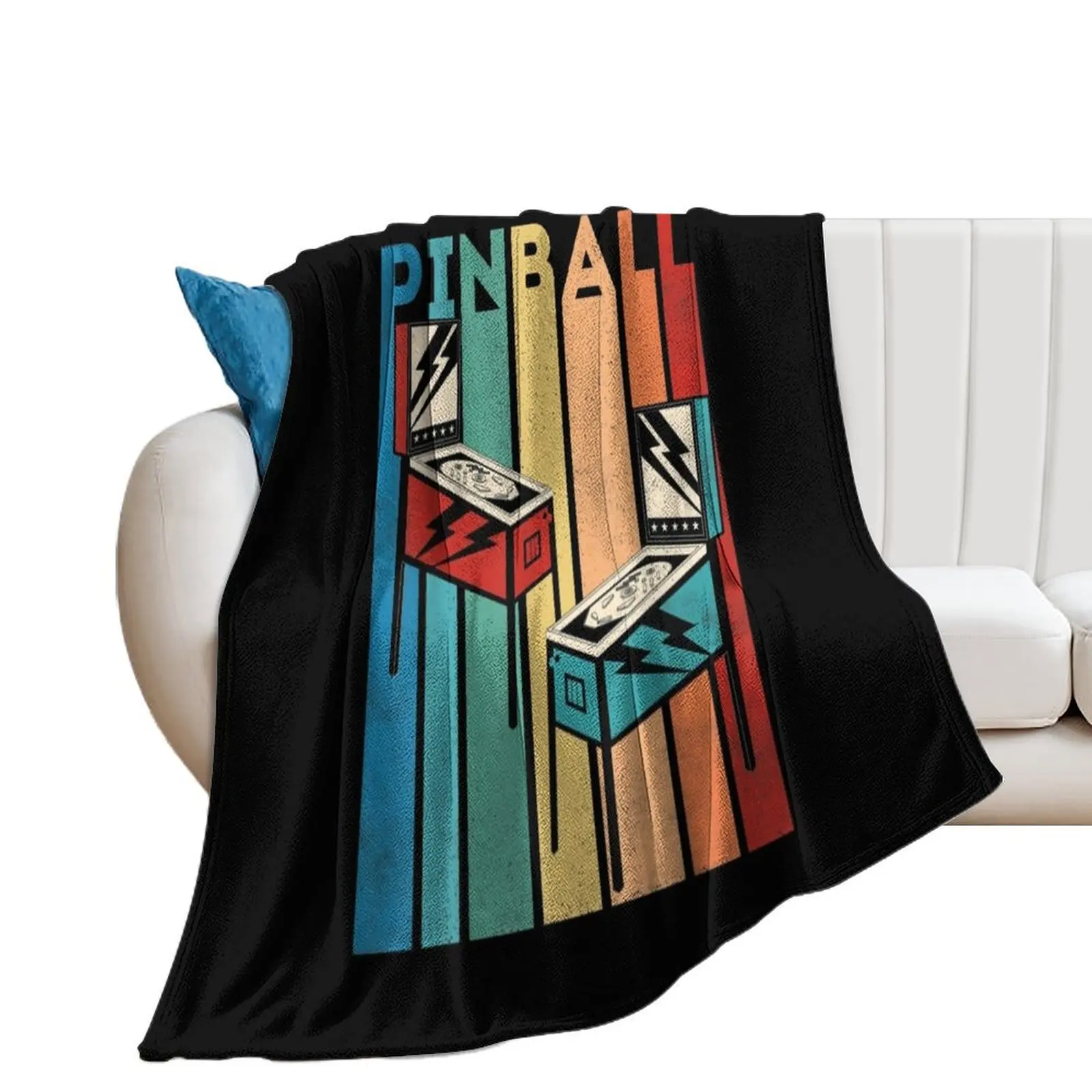 

Retro Vintage Pinball, Funny Pinball Lovers Gift Throw Blanket cosplay anime Tourist Sofas Blankets