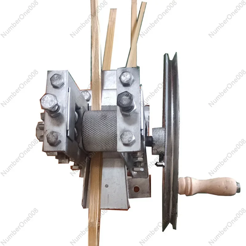 Machine à trancher les feuilles de bambou minces à manivelle, mini machine de découpe manuelle, outil de superposition et de fendage de bandes de bambou d'origine