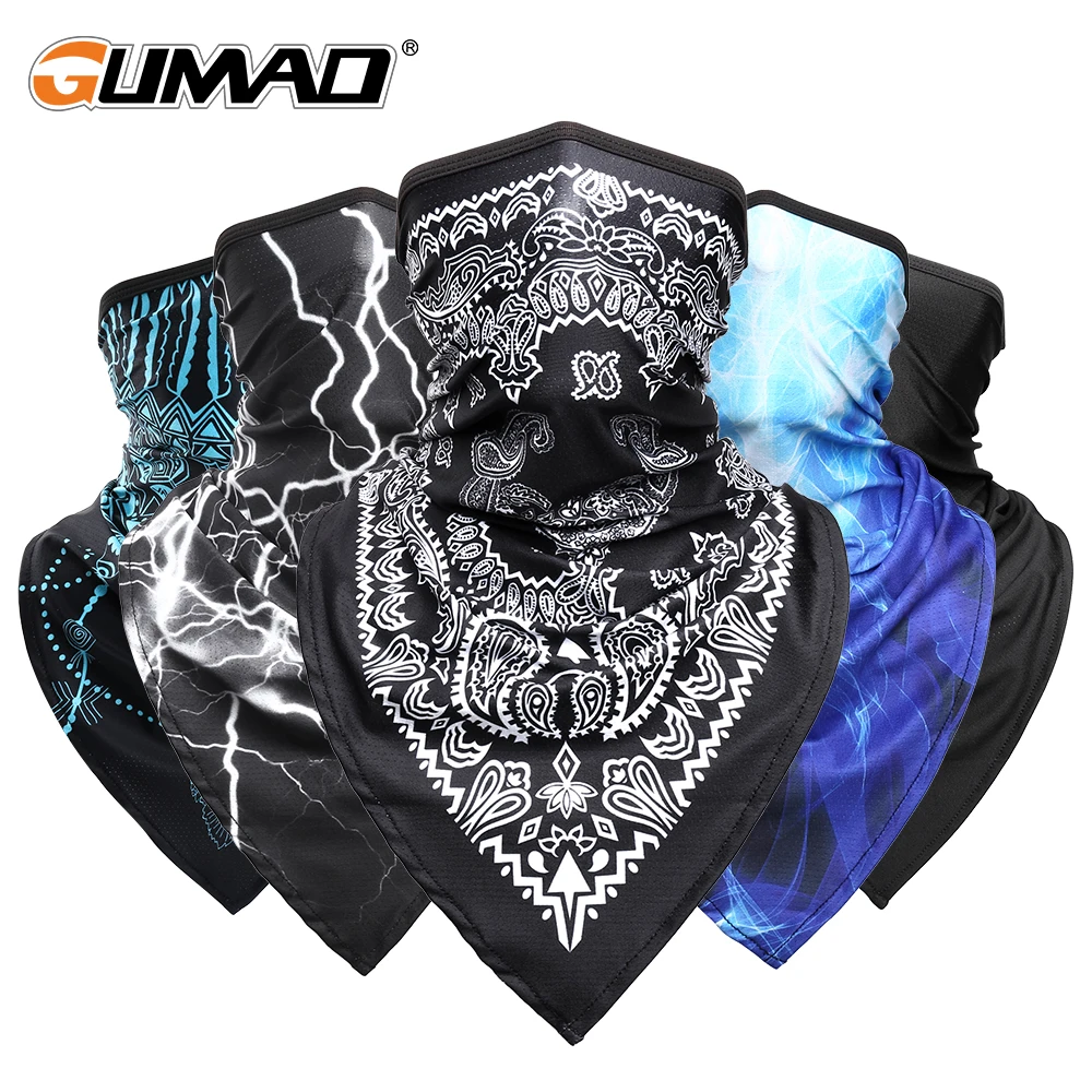 Summer Sports Bandana Tube Scarf Cycling Hiking Hunting Running Fishing Tactical Neck Gaiter Cover Triangle Face Mask Men Women