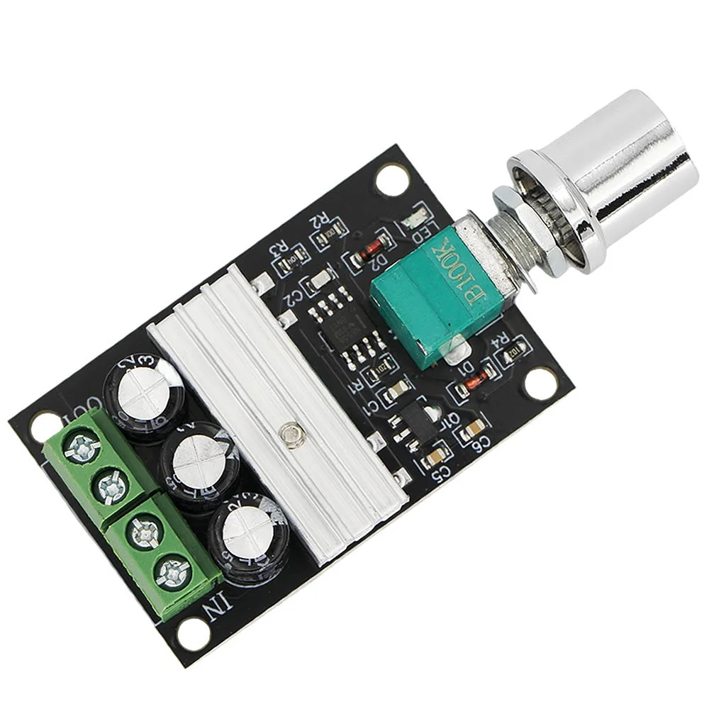 DC 6V 12V 24V 28VDC 3A 80W PWM Motor Speed Controller Regulator Adjustable  3A Motor Speed Controller Mute Large Torque Motor