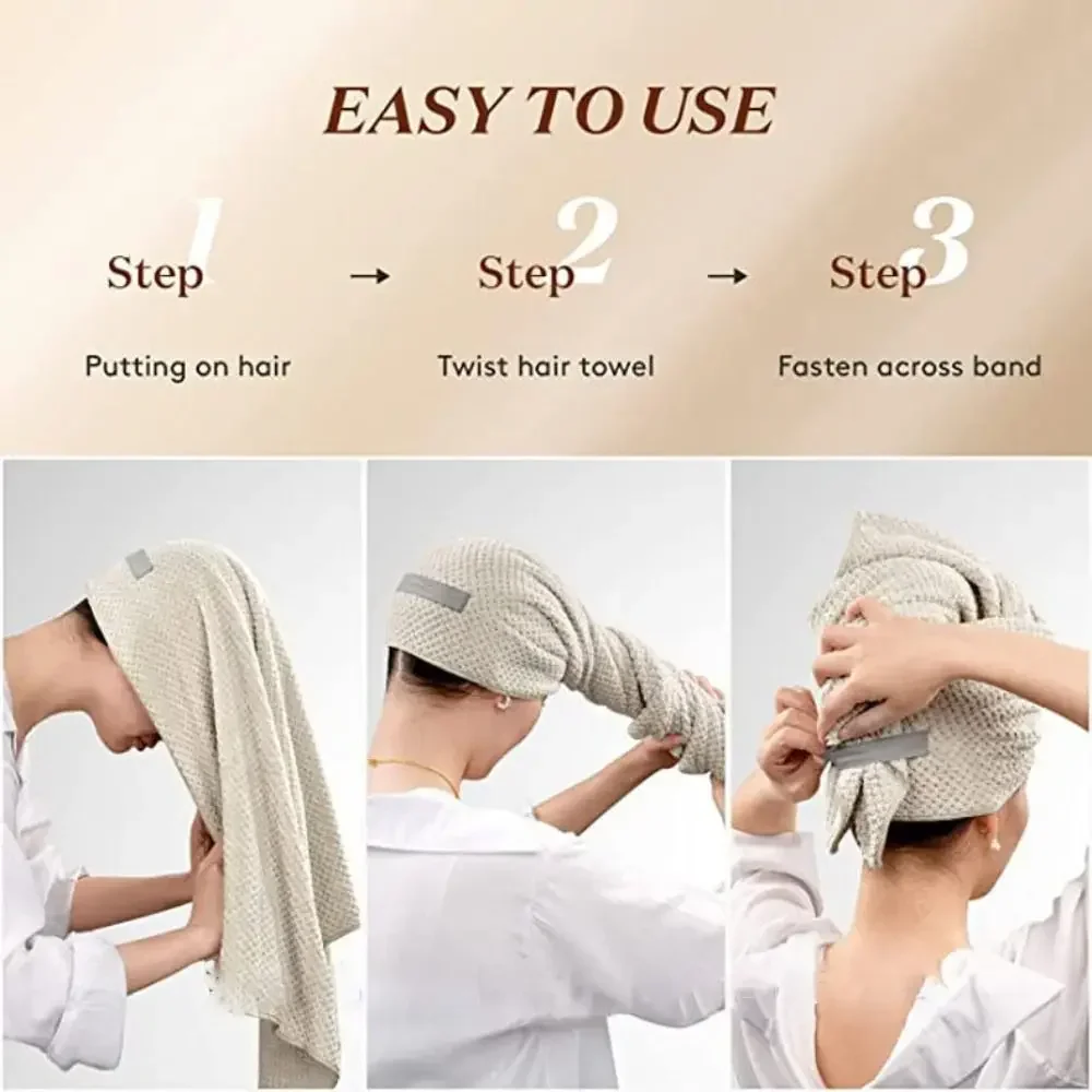 Cap Water-absorbent Satin Hat for Sleeping Superfine Fiber Sauna Scarf and Quick-drying 1 PC Soft Fleece Large Anti-frizz Home