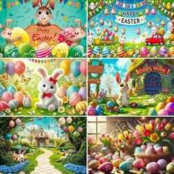 Easter Bunny Spring is Coming Theme Background Multi purpose Easter Party Decoration Banner Festival Celebration Decoration