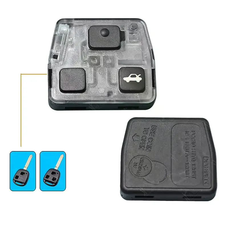 

НОВАЯ АКЦИЯ: 1 шт. Корпус для автомобильного ключа с 3 кнопками, внутренний чехол для пульта ДУ для Corolla, RAV4, Avensis, Yaris, Land Cruiser