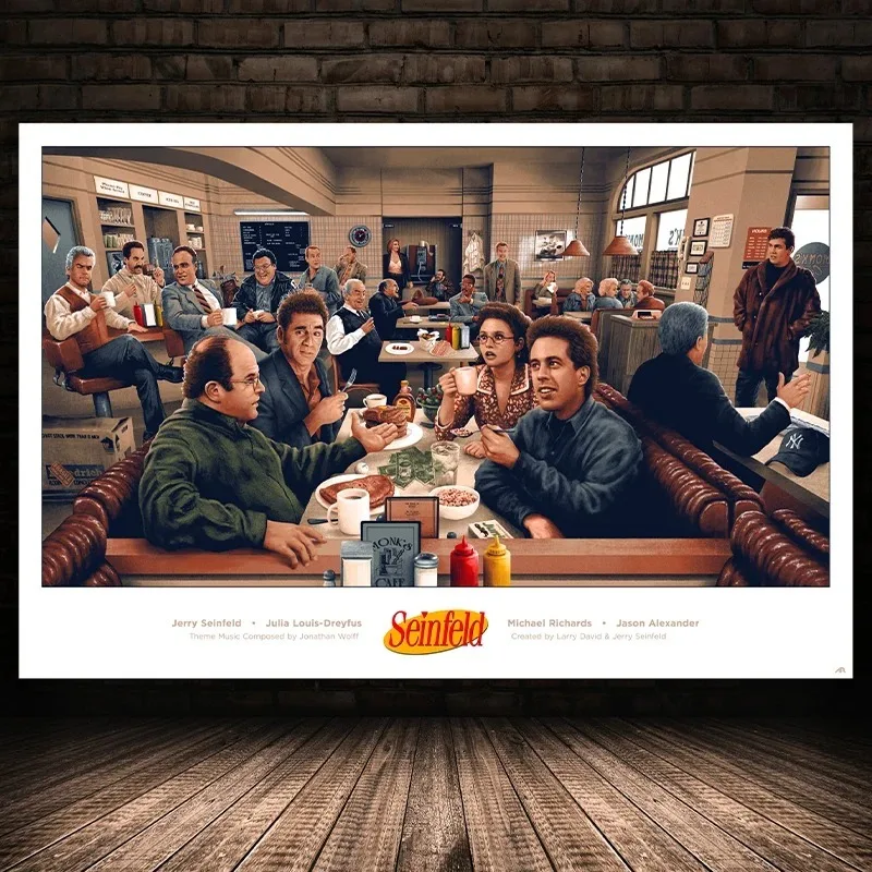 Normal People Seinfeld Classic TV Series Poster TV Play Art Home Wall Decoration Canvas Painting for Room Living Picture Posters