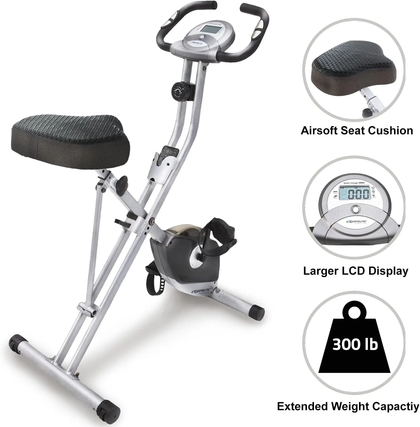 Exercise Bike, 8 Levels of Resistance Stationary Bike, Bluetooth tracking & Tablet Holder options available