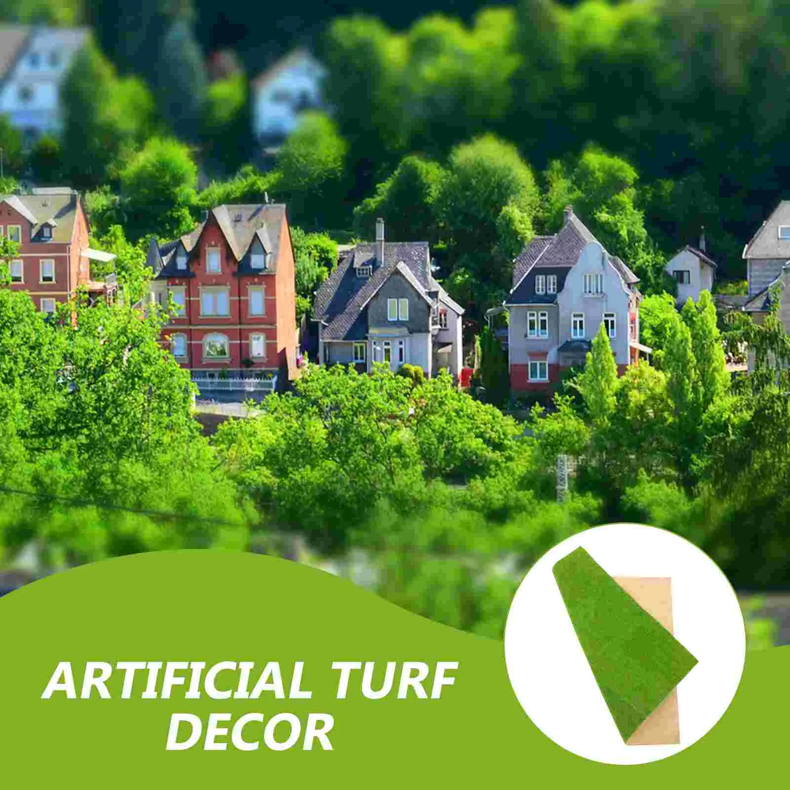 Box Modell Rasen Gras Quadratische Matte Kunststoff Fee Künstliche Rasen Sand Tisch Versorgung