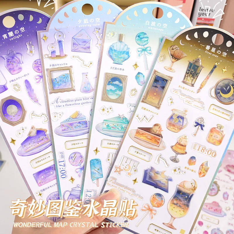 

3D-наклейки с тиснением, золотая фольга, цветочные мотивы, эстетичные декоративные стикеры для DIY-декора телефонов, скрапбукинга и ведения дневников