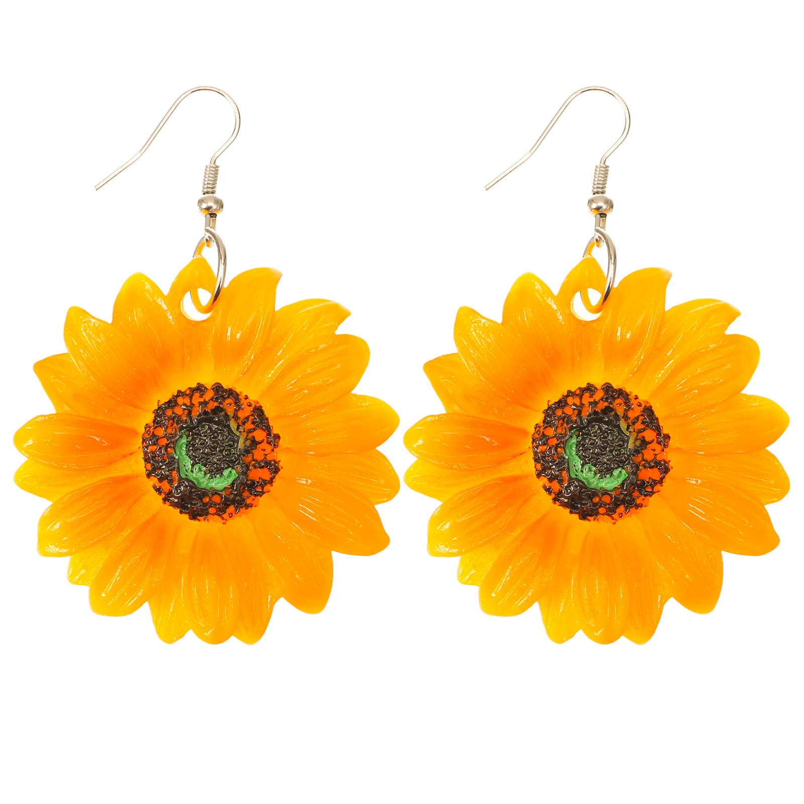 

Sunflower Earrings Acrylic Hook Ear Jewelry Decor for Women Cute Eardrop Long Lasting Premium Material Birthday Wedding