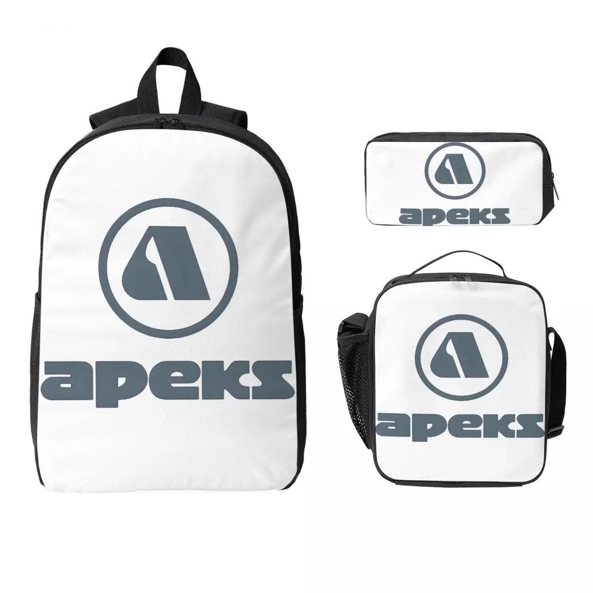 

Рюкзак Apeks для подводного плавания с аквалангом, сумка для книг для мальчиков и девочек, школьная сумка, сумки на плечо для ноутбука, 3 шт., изолированная сумка для обеда, пенал