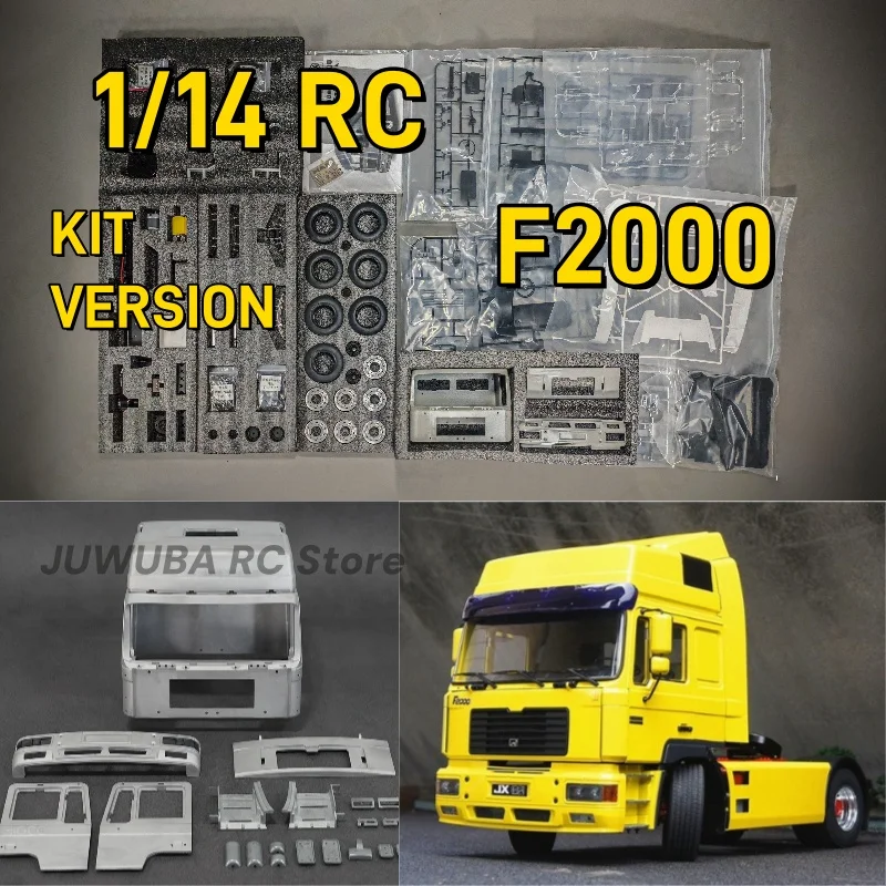 1/14 RC 4X2 MAN F2000 Kit Version JXModels Metal Tractor Truck