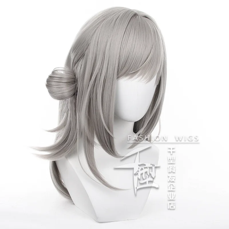 Vertin-Cinza Quente Peruca de Cosplay, Resistente ao Calor, Perucas Sintéticas, Anime, Reverso: 1999
