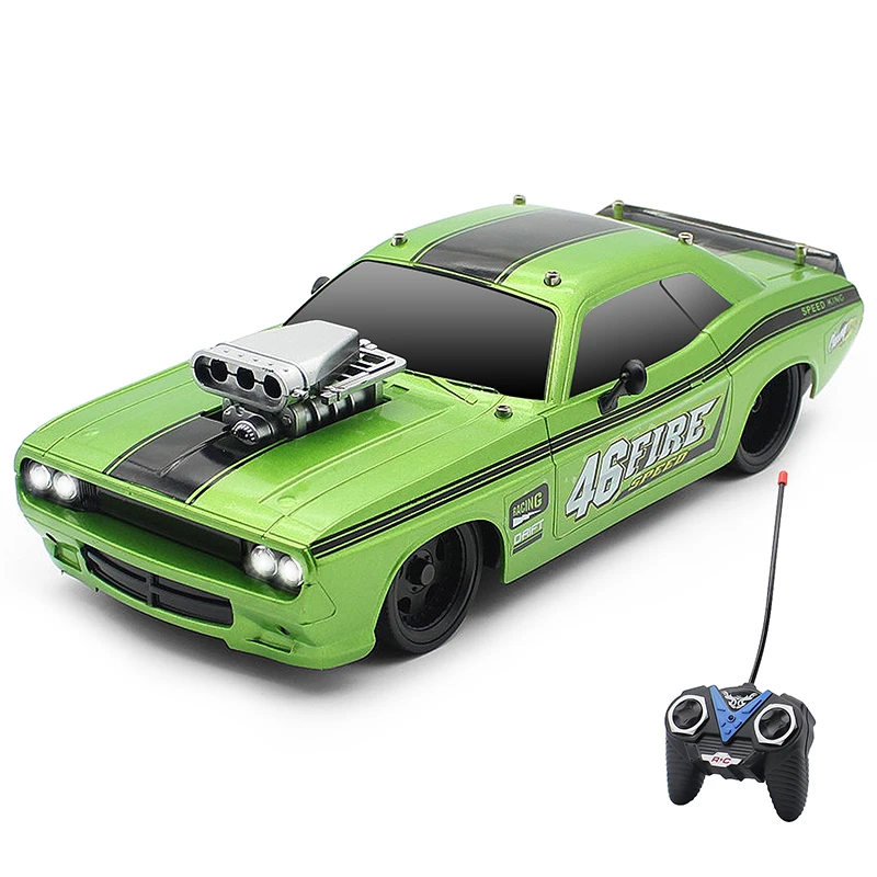 1:18 RC Classic Sports Car Electric Toy Remote Control Drift Model Vehicle Racing High Speed Car Toy for Children Christmas Gift