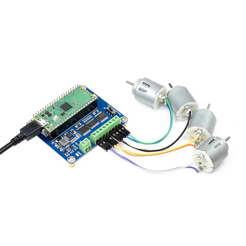 

Exquisite-For Raspberry Pi Raspberry Pico Parts Expansion Board 4-Way DC Motor Interface/5V Regulated/I2C Motor Driver
