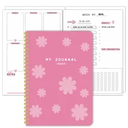 MINKYS 2025 Daily Weekly Planner Notebook 365 Days To Do list Planner Agenda Schedule Book School Stationery Accessories