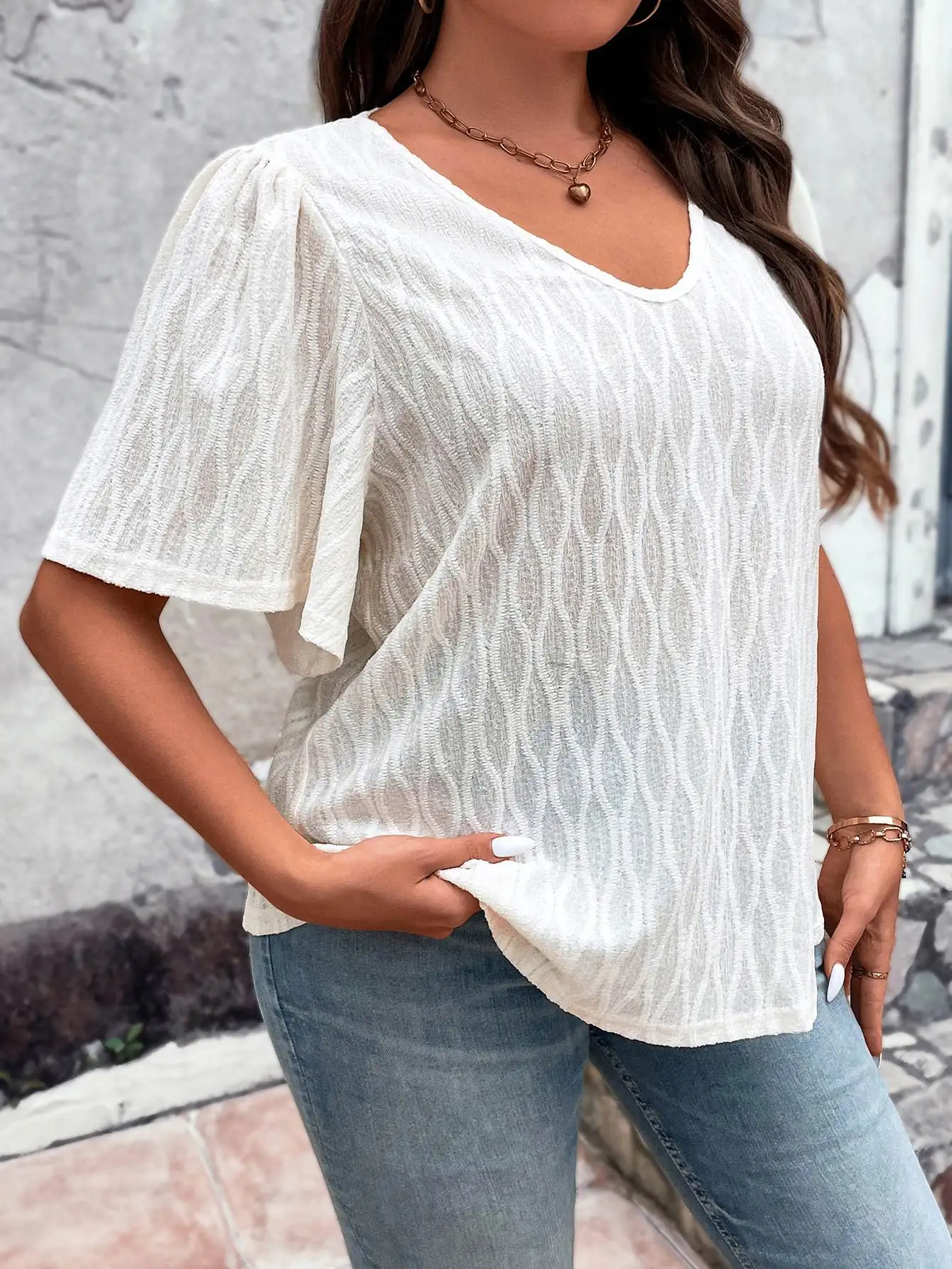 

Summer Casual V-Ne T-irt Loose Oversized Women Tops Comfortable Breathable ort Sve Super Thin Ultra Comfortable Fit