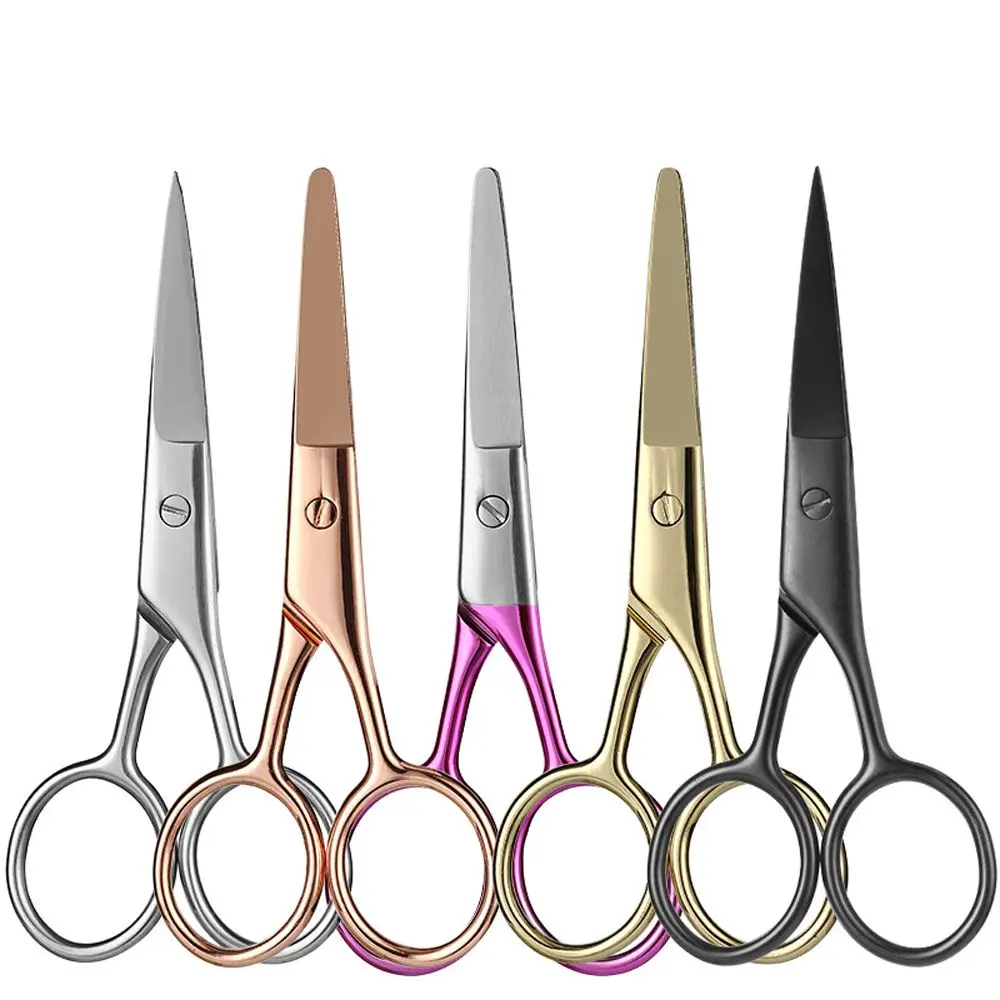 Stainless Steel Nose Hair Scissor Face Hair Removal Brow Clipper Eyebrow Trimmer Makeup Scissors Nail Cuticle Nipper Scissors