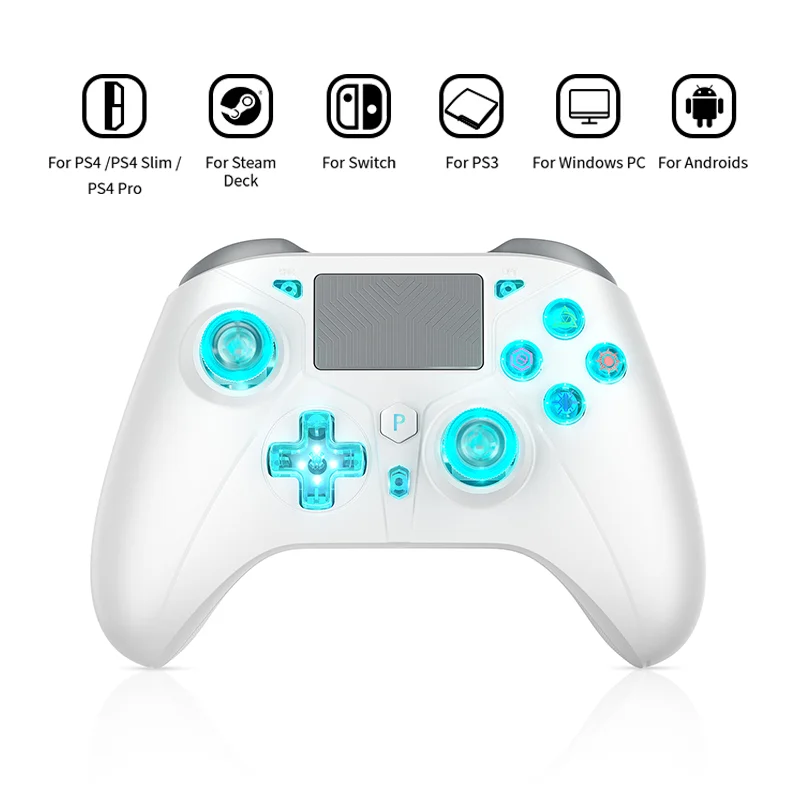 

Playstation4 Wireless Controller Dual Vibration Bluetooth Gamepad Programmable Turbo Function For Ps4 Console Android Ios Pc