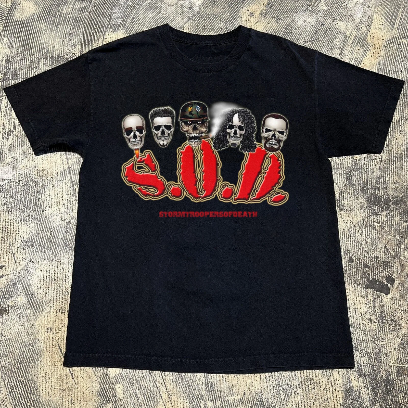 New S O D Band Stormtroopers Of Death Black All Size 5Xl T Shirt Ac1905