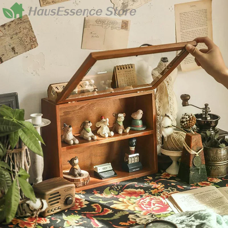 ※Premium Wall Display Box Wood Cabinet Shadow Case Storage Mug Wooden Bread Organizer Holder Shelves Cup Countertop Rack