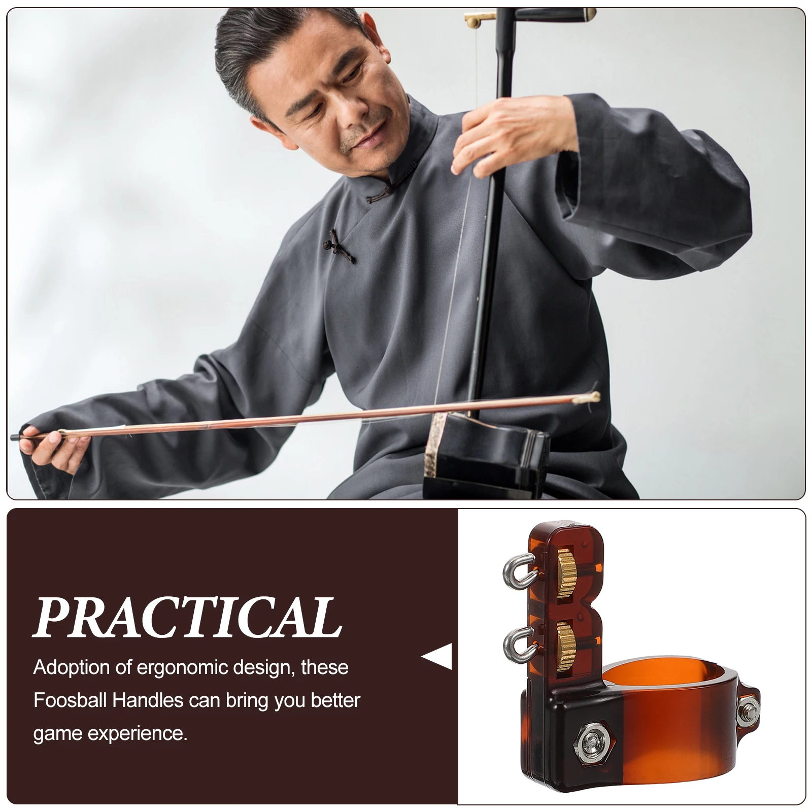 

Erhu Durable Metal String Adjuster Fine Tuner Easy Install Replacement Part Precision Tuning Tool for Erhu Huqin Musical