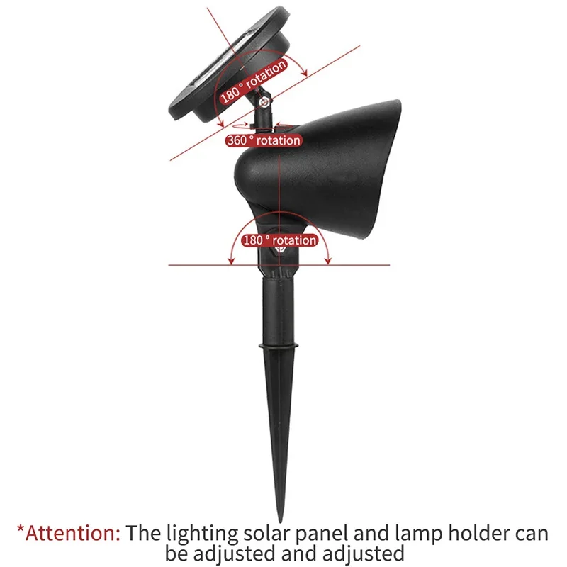 Outdoor IP65 Waterproof,Spot Lights,Brightness Adjustable for Garden Backyard Driveway Patio Law Decor Patio Law Decor
