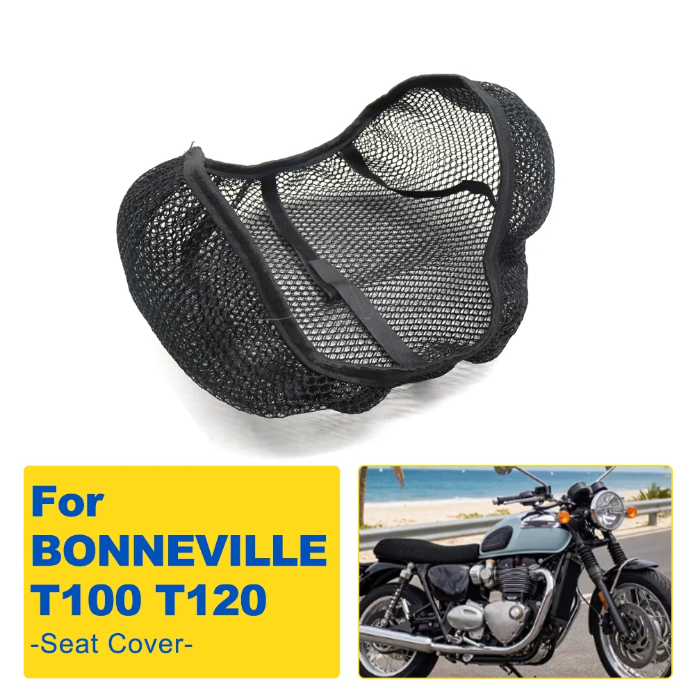 Motorcycle Seat Cover Seat Breathable Heat Insulation Protect Cushion For BONNEVILLE T100 T120 T 100 120