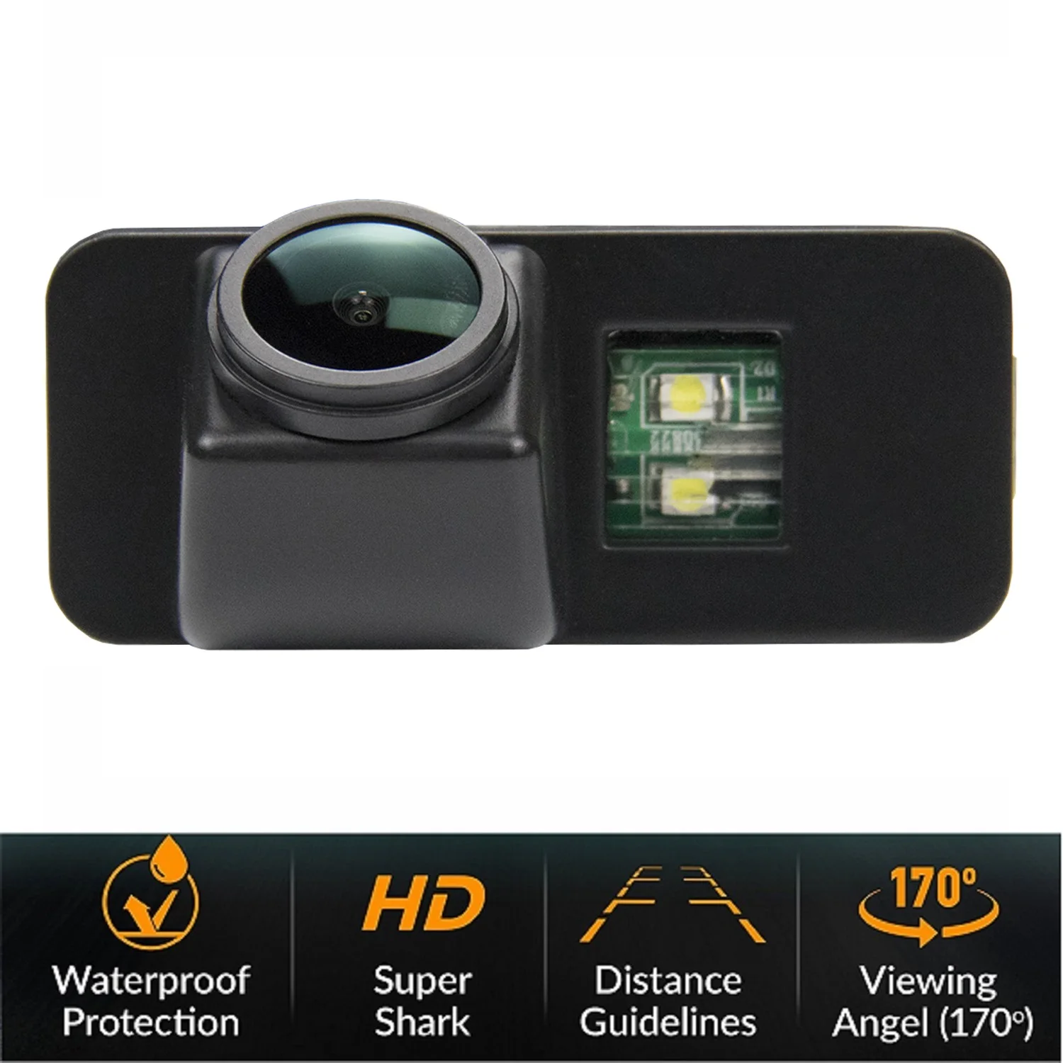 HD 1280*720P Rear View Camera for Jaguar XF X250 XJ XK 2007-2015, License Plate Light Camera Night Vision Waterproof Camera