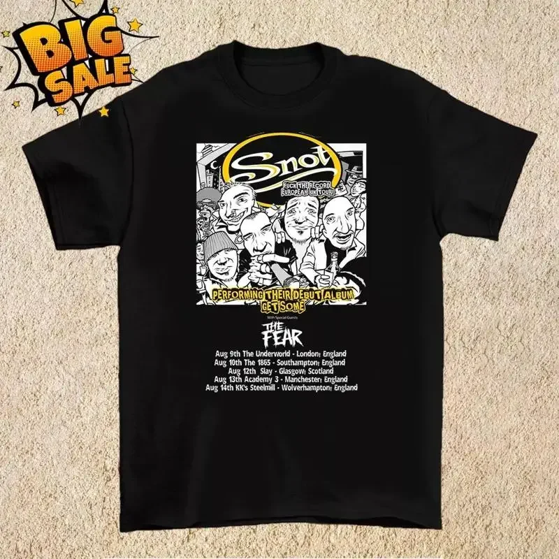 Snot Band The Fear European Uk Tour T Shirt Full Size S 5Xl