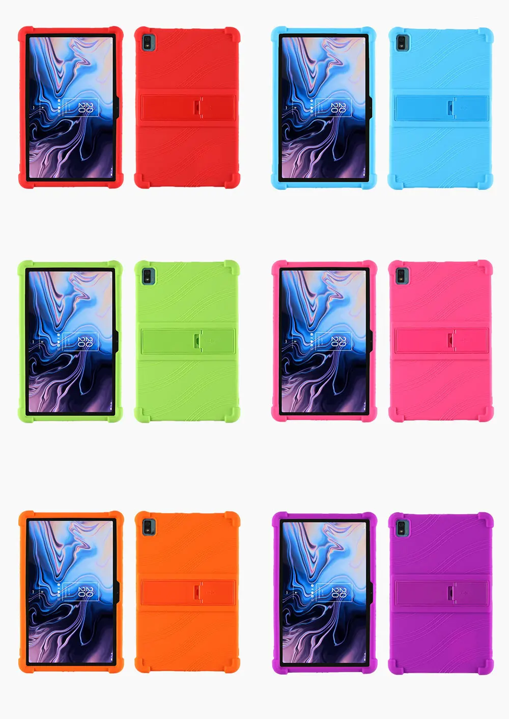 Stoßfeste TPU-Hülle für TCL 10 TAB MAX 10.36, Flexibler Stoßfänger mit Ständer, Mehrere Farben – Detail 10