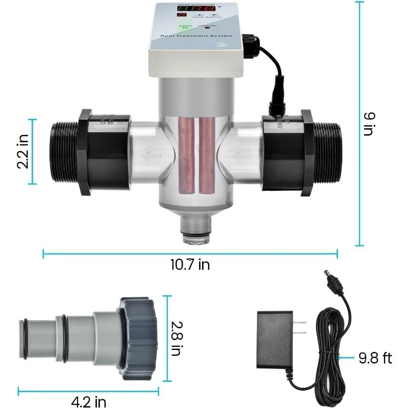 نظام Pool Io/ni-zed، لحمامات السباحة حتى 40000 جالون، متوافق مع حمام السباحة الداخلي، فوق الأرض، حوض استحمام ساخن، سبا أو حوض السمك، P #5