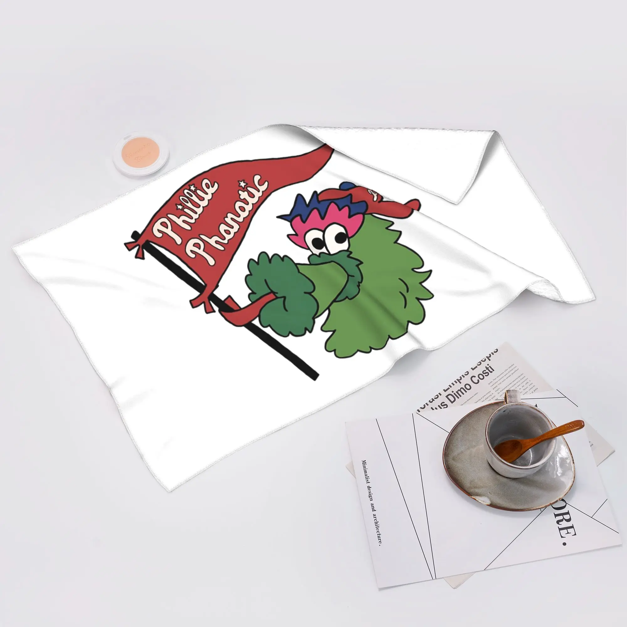 Custom Phillie Phanatic  Soft Face Towel Quick Dry Pool Bath Cotton Towels Absorbent