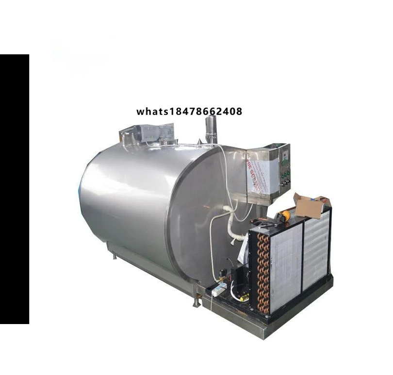 3000 L High Performance Dairy Plant Milk Cooling Tank Horizontal Refrigeration System with High Productivity for Factory