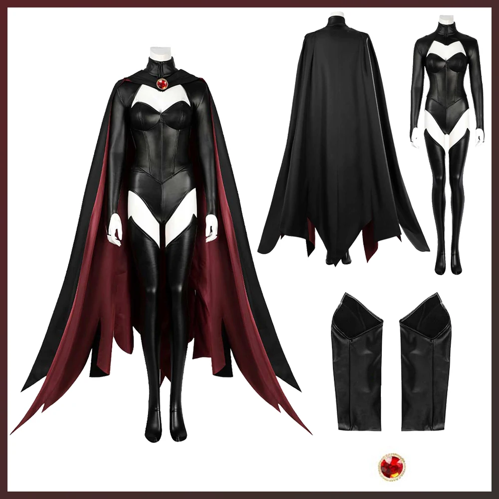 Movie X Female Super Villain Costume Disguise Queen Madelyne Cosplay Fantasy Cloak Suits Adult Women Roleplay Fantasia Outfits