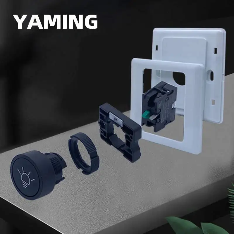 86 Tipo Pannello interruttori di controllo accessi nascosto Reset Pulsante comunitario di uscita piccola Interruttori campanello per porte a vista