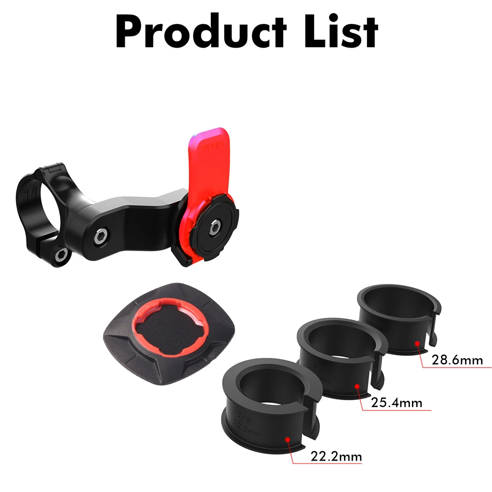 Bicycle Mobile Phone Holder with Shock Absorber Motorcycle Cellphone Holder Detachable Easy Install for Outdoor Riding Equipment