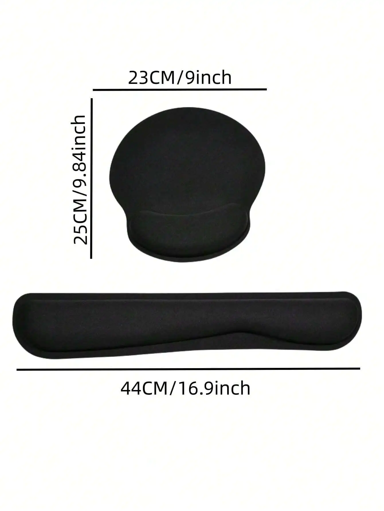 2pcs Comfortable Mouse Pad & Keyboard Anti-Slip Wrist Support Pad, Suitable For  Or Office Computer Mouse Wrist Cushion Soft!