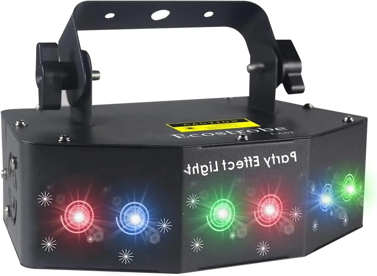 

Disco Party Lights,Dj Laser Lights RGB Sound Activated,Master-Slave Scan Light Projector by DMX512