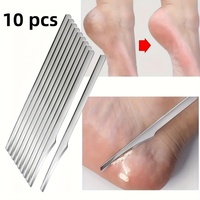 10pcs Stainless Steel Foot Care Tool,Dead Light Beige Remover,Professional Pedicure for Home Use,Rasp for Pedicure and Foot Care