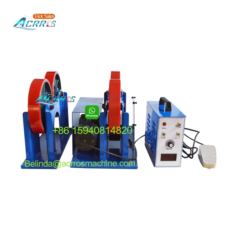 

Мини-промышленный сварочный позиционер с грузоподъемностью 1 тонна, диаметром 800 мм, моторизованный, с вращающимися роликами