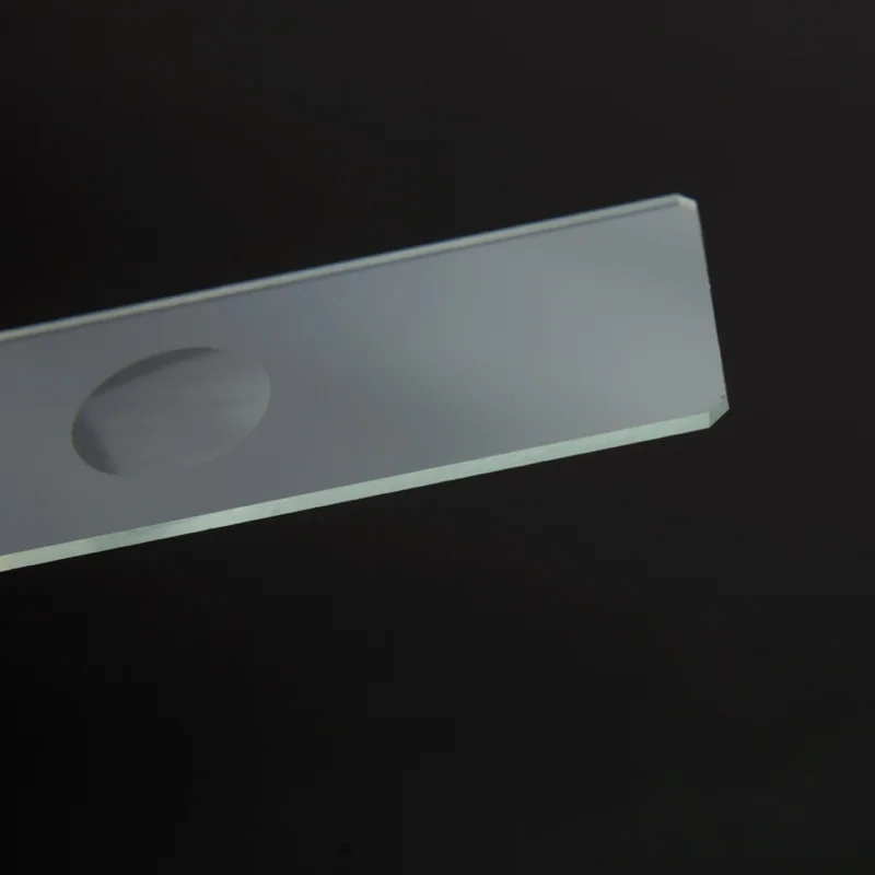 10 pz 1mm di Spessore cavità coperture in vetro vetrini singoli per microscopio concavo vetrini in vetro riutilizzabili laboratorio bianco campione di copertura in vetro