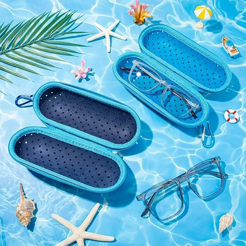 EVA-Weichbrillenetui zum Schutz von Schwimmbrillen, Schwimmausrüstung, atmungsaktiv, mit Drainageloch, tragbar, für alle Altersgruppen. – Detail 2
